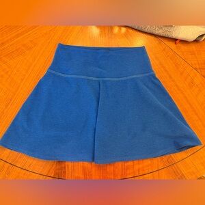 Beyond Yoga Blue Skater Mini Skirt